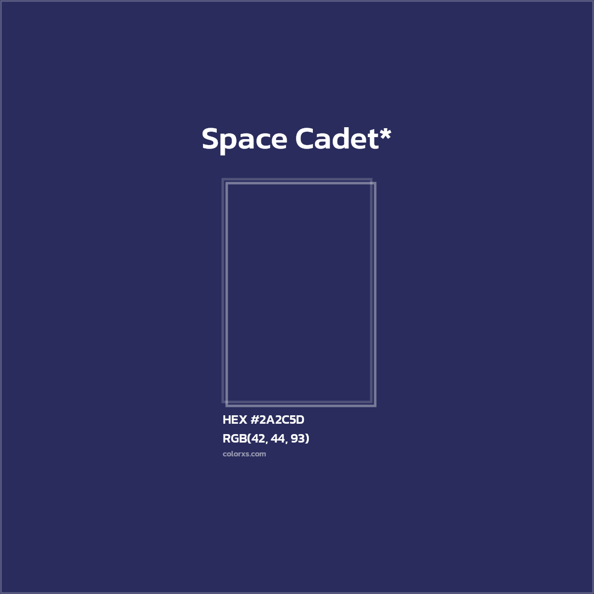 HEX #2A2C5D Color Name, Color Code, Palettes, Similar Paints, Images
