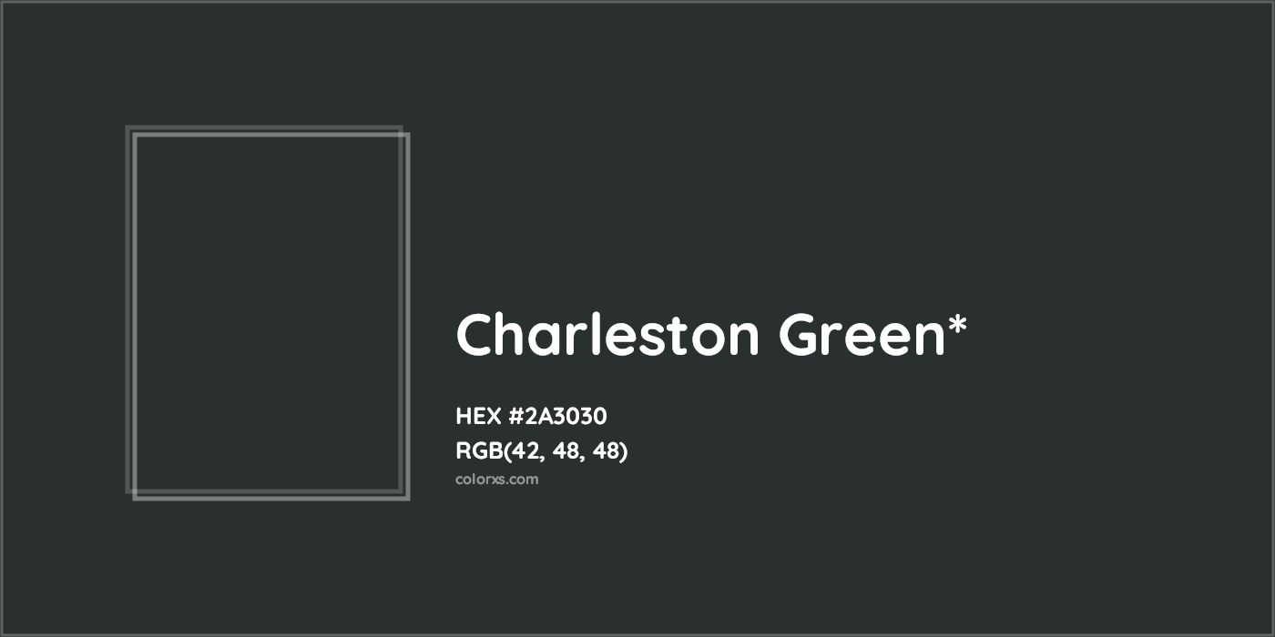 HEX #2A3030 Color Name, Color Code, Palettes, Similar Paints, Images