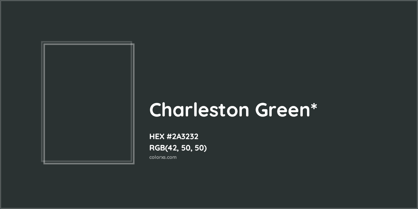 HEX #2A3232 Color Name, Color Code, Palettes, Similar Paints, Images