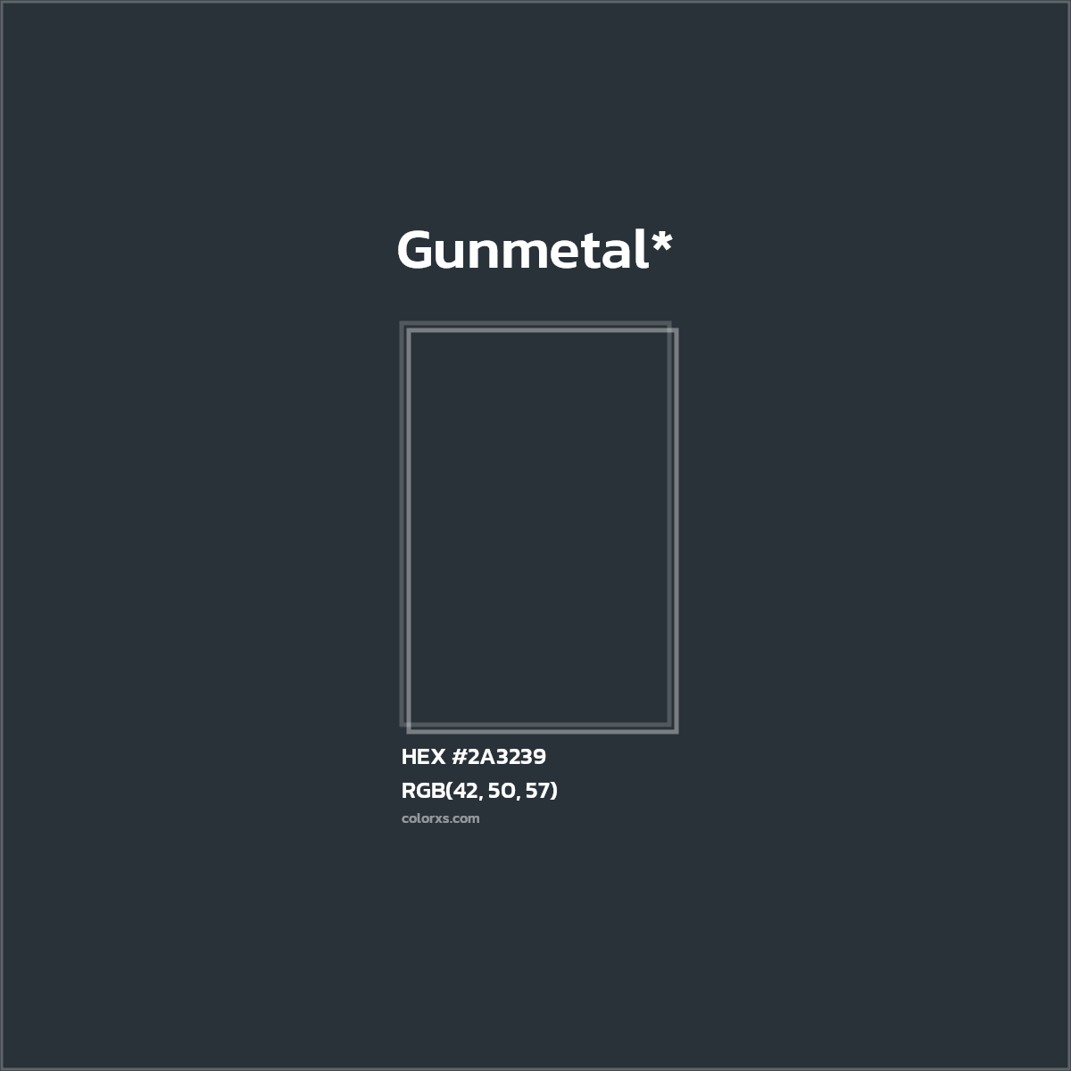 HEX #2A3239 Color Name, Color Code, Palettes, Similar Paints, Images