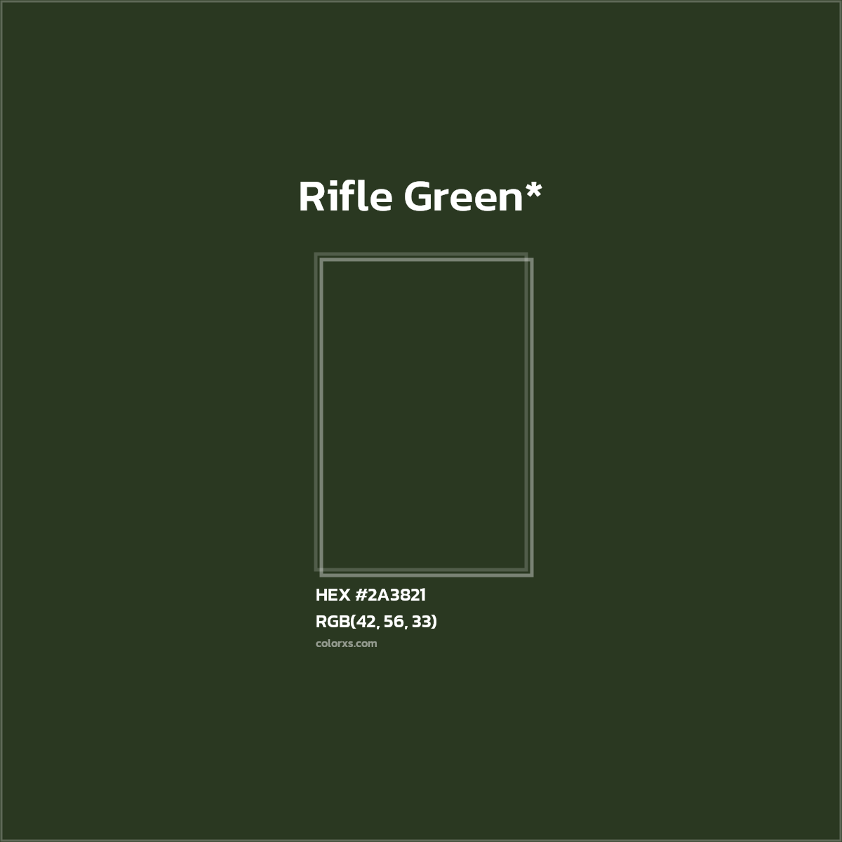 HEX #2A3821 Color Name, Color Code, Palettes, Similar Paints, Images