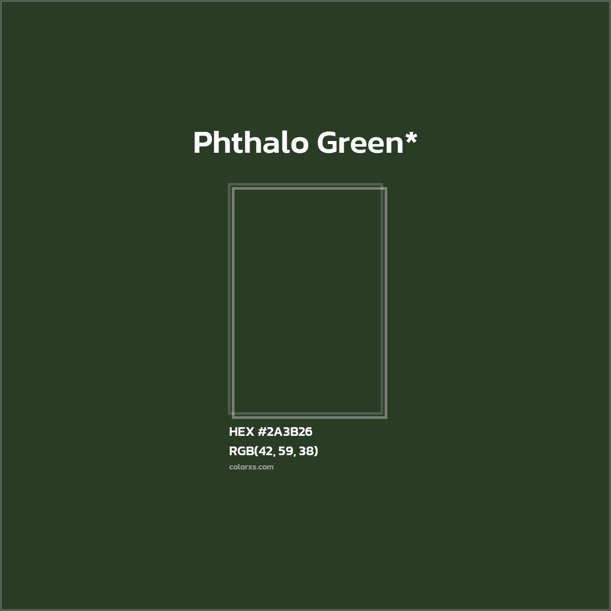 HEX #2A3B26 Color Name, Color Code, Palettes, Similar Paints, Images