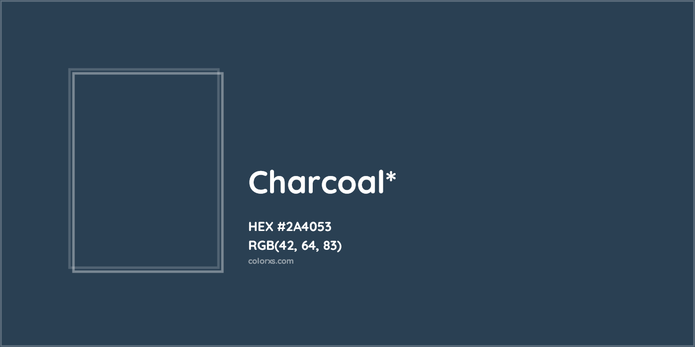 HEX #2A4053 Color Name, Color Code, Palettes, Similar Paints, Images