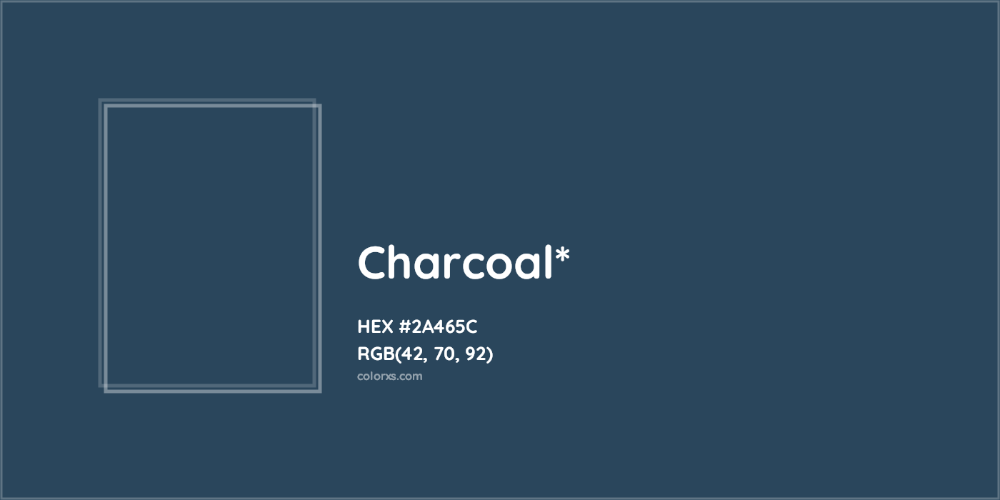 HEX #2A465C Color Name, Color Code, Palettes, Similar Paints, Images