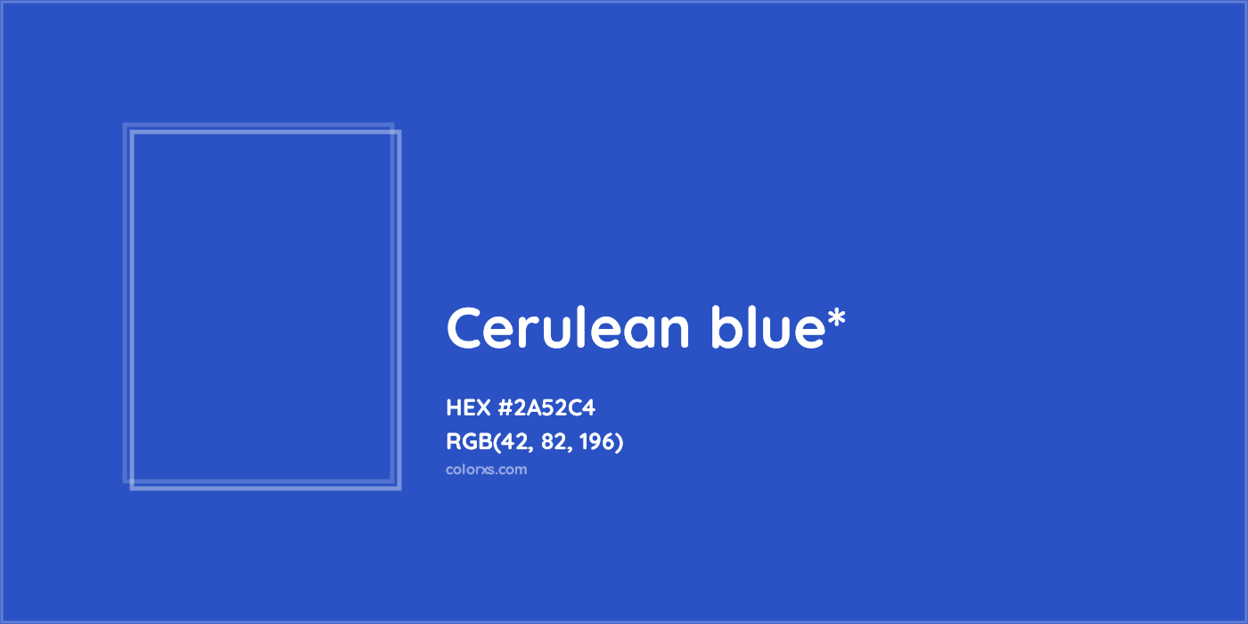 HEX #2A52C4 Color Name, Color Code, Palettes, Similar Paints, Images