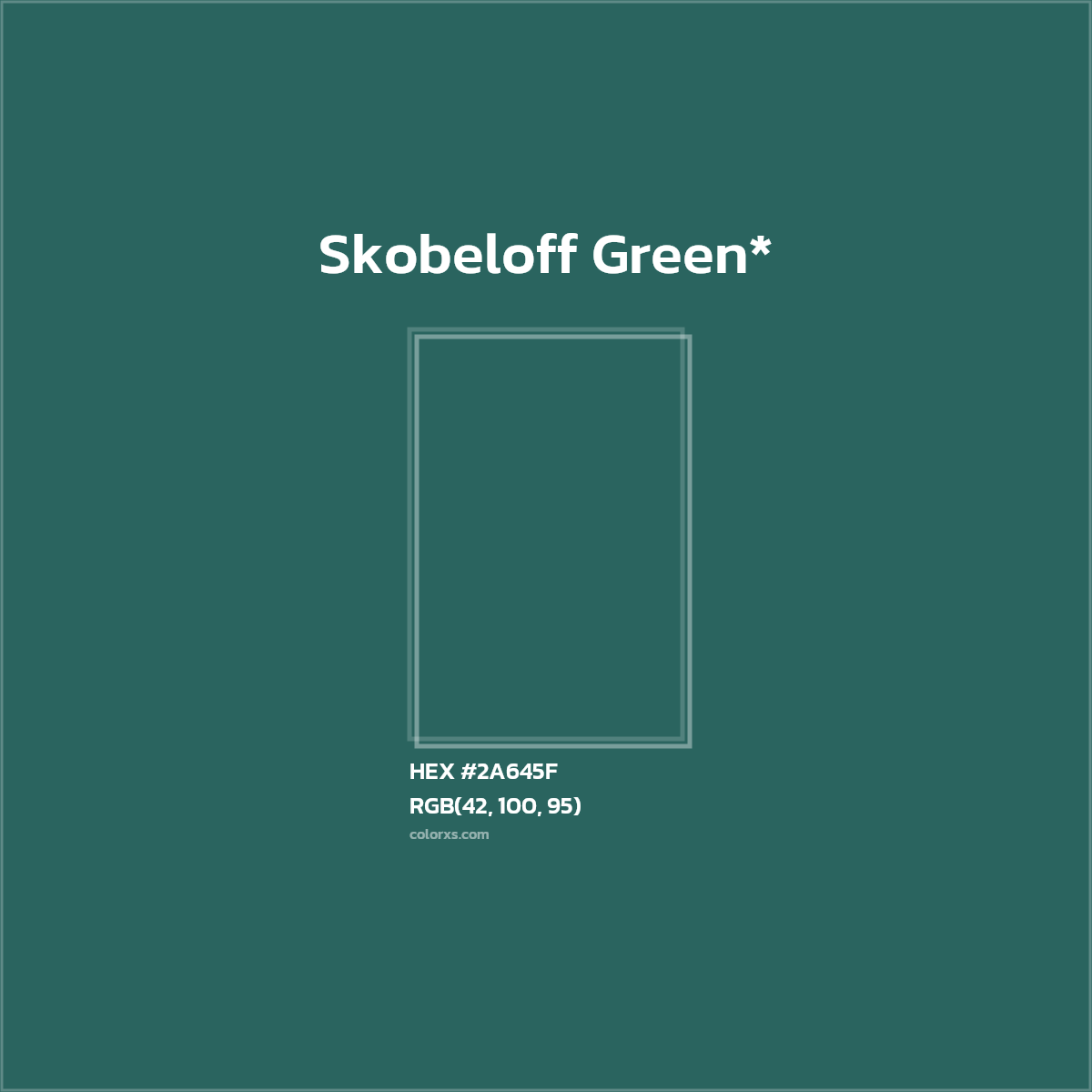 HEX #2A645F Color Name, Color Code, Palettes, Similar Paints, Images