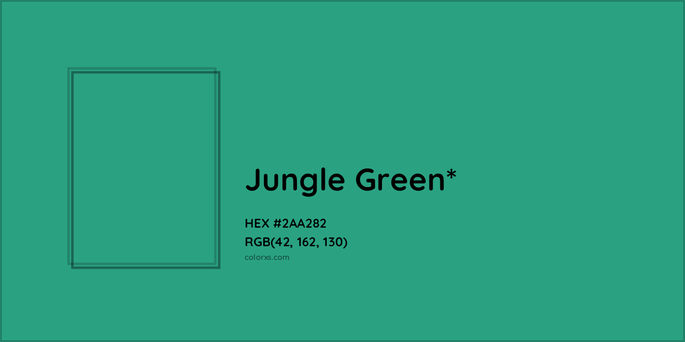 HEX #2AA282 Color Name, Color Code, Palettes, Similar Paints, Images