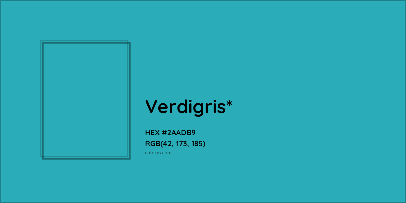 HEX #2AADB9 Color Name, Color Code, Palettes, Similar Paints, Images
