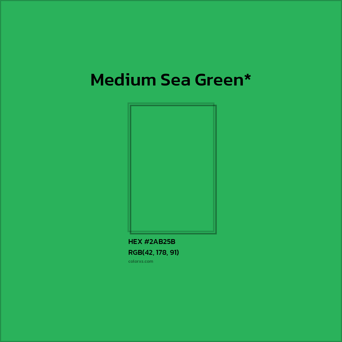 HEX #2AB25B Color Name, Color Code, Palettes, Similar Paints, Images