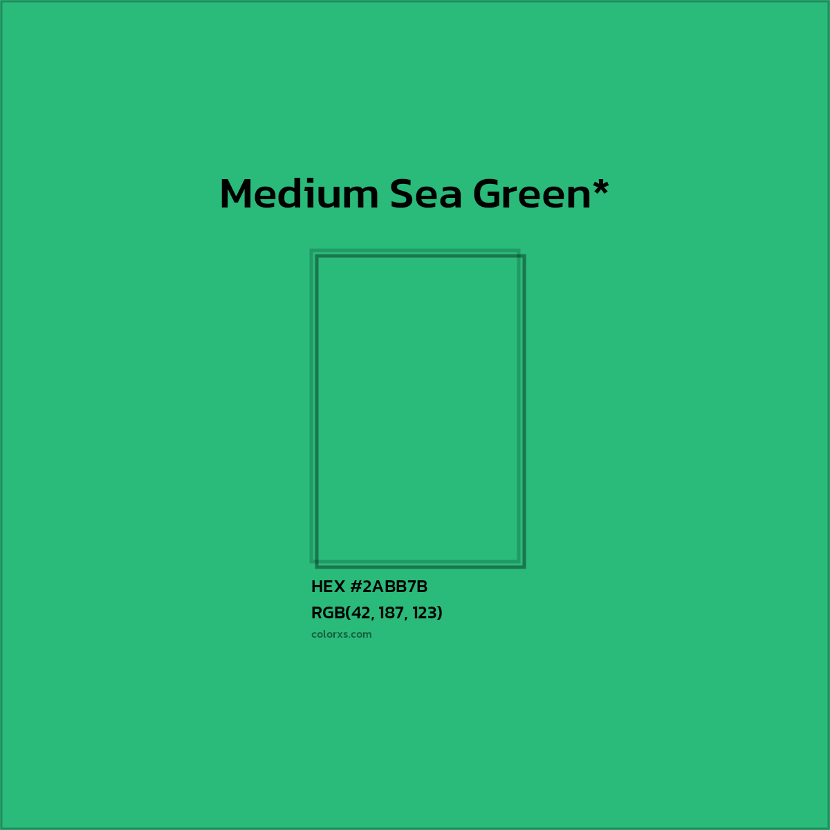 HEX #2ABB7B Color Name, Color Code, Palettes, Similar Paints, Images