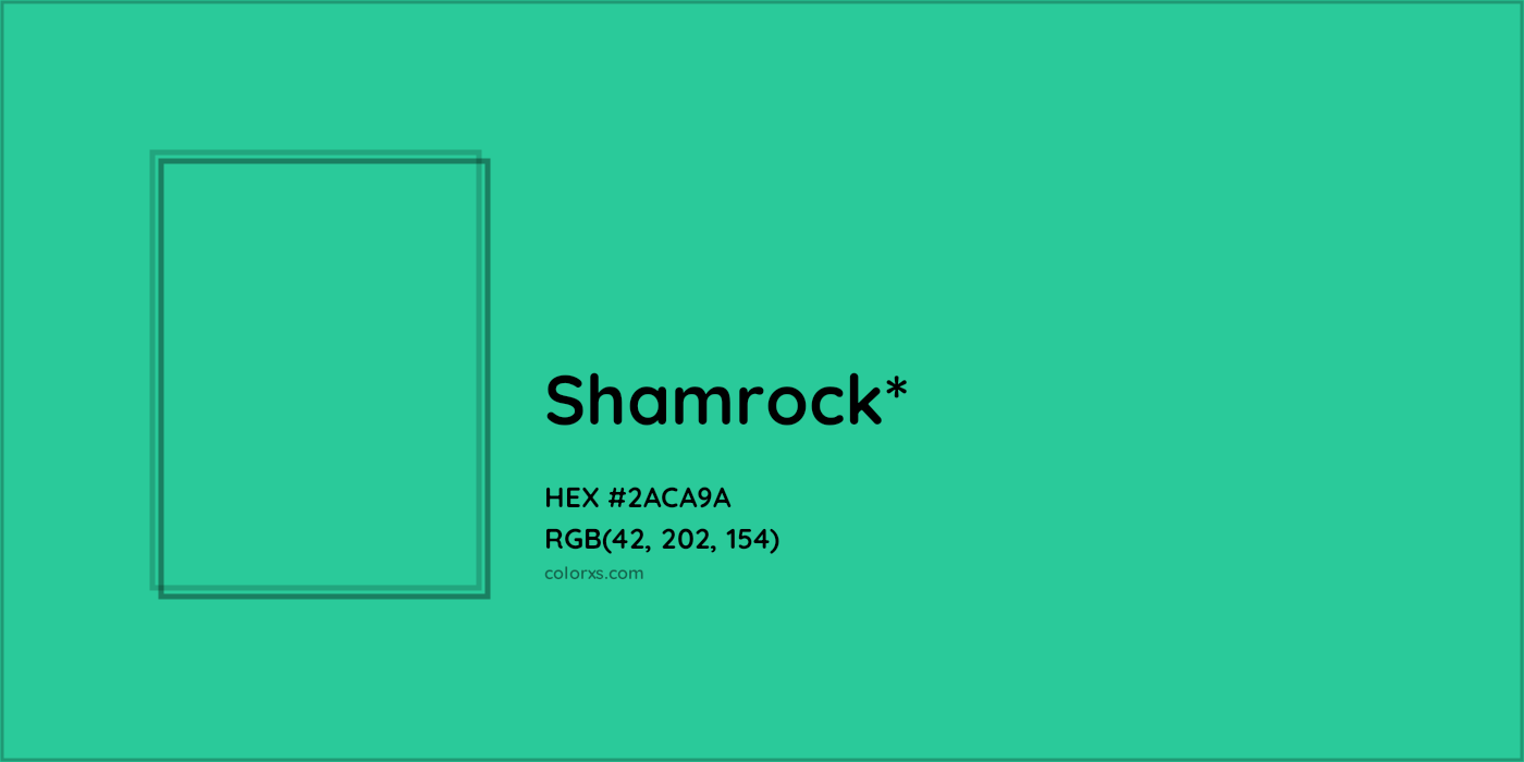 HEX #2ACA9A Color Name, Color Code, Palettes, Similar Paints, Images