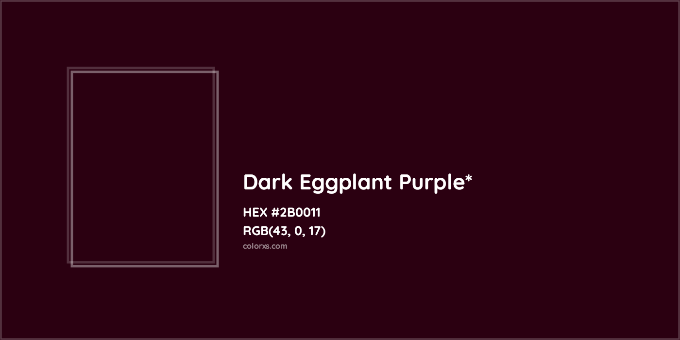 HEX #2B0011 Color Name, Color Code, Palettes, Similar Paints, Images
