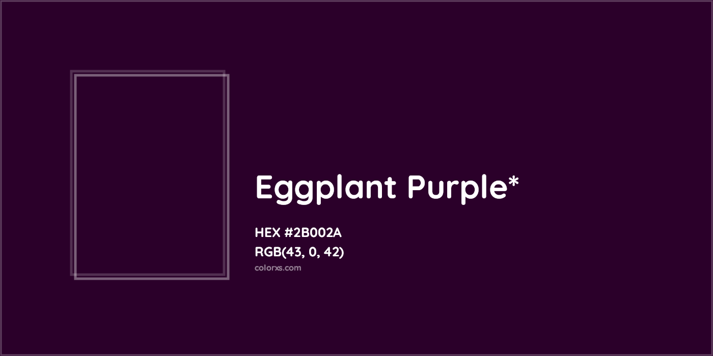 HEX #2B002A Color Name, Color Code, Palettes, Similar Paints, Images