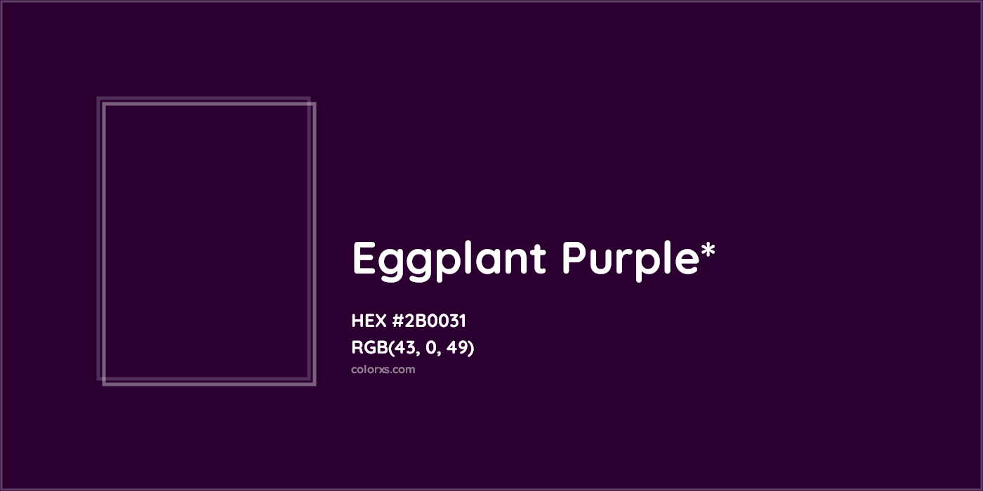 HEX #2B0031 Color Name, Color Code, Palettes, Similar Paints, Images