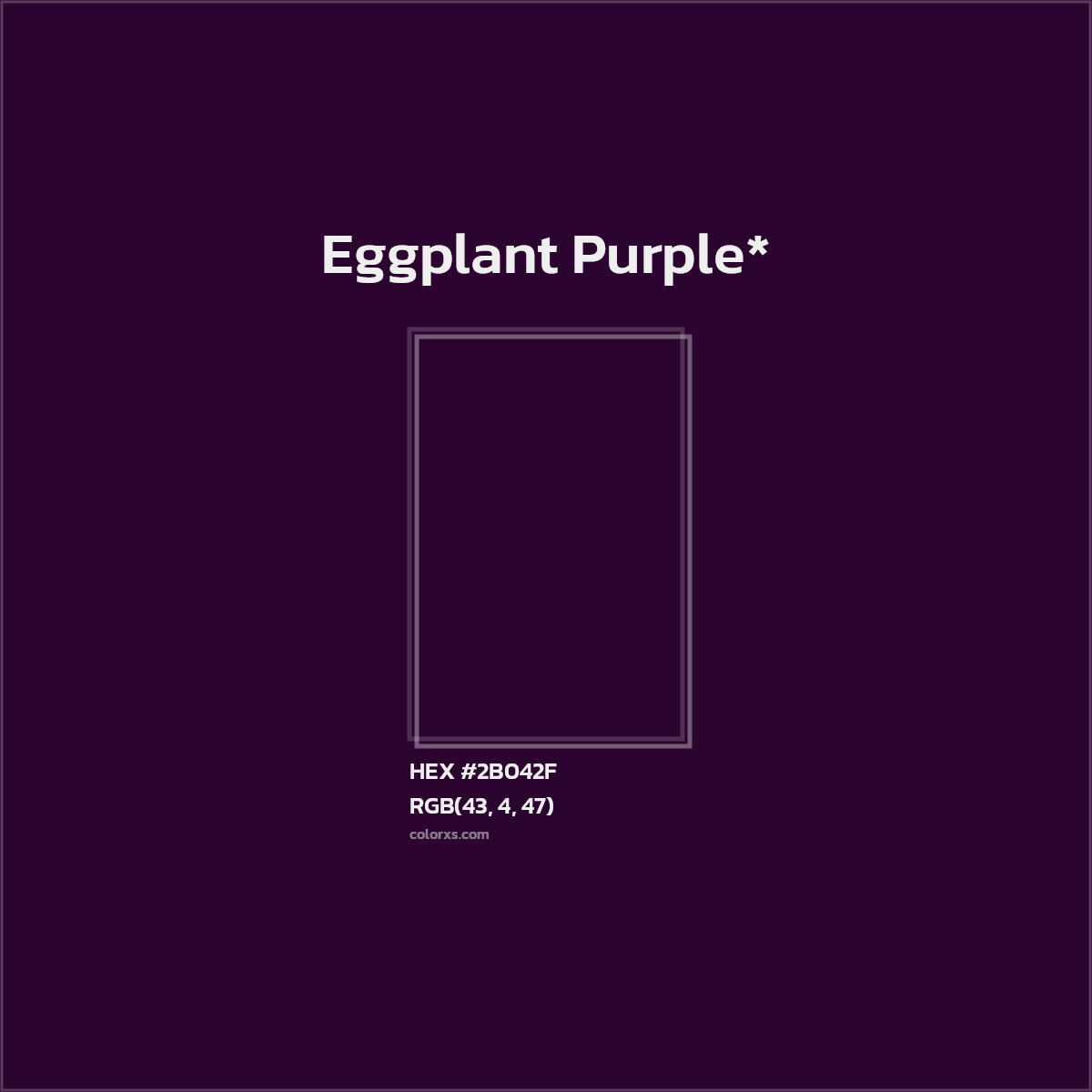 HEX #2B042F Color Name, Color Code, Palettes, Similar Paints, Images