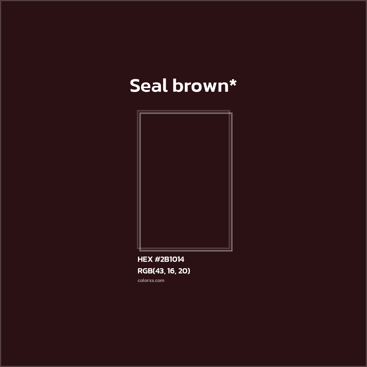 HEX #2B1014 Color Name, Color Code, Palettes, Similar Paints, Images