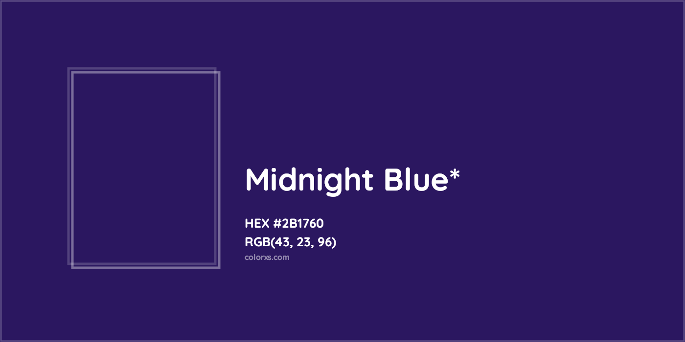 HEX #2B1760 Color Name, Color Code, Palettes, Similar Paints, Images