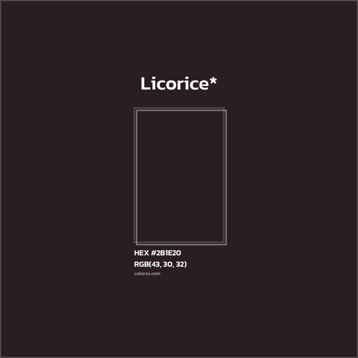 HEX #2B1E20 Color Name, Color Code, Palettes, Similar Paints, Images