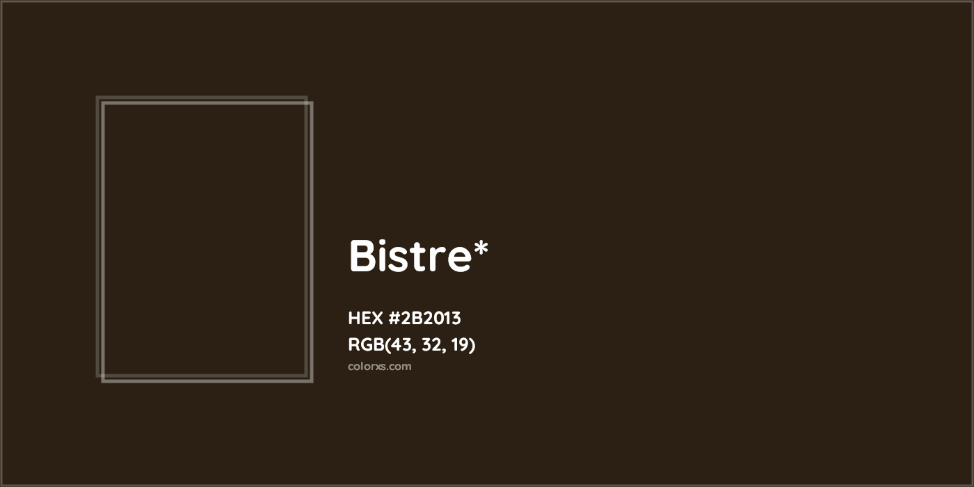 HEX #2B2013 Color Name, Color Code, Palettes, Similar Paints, Images