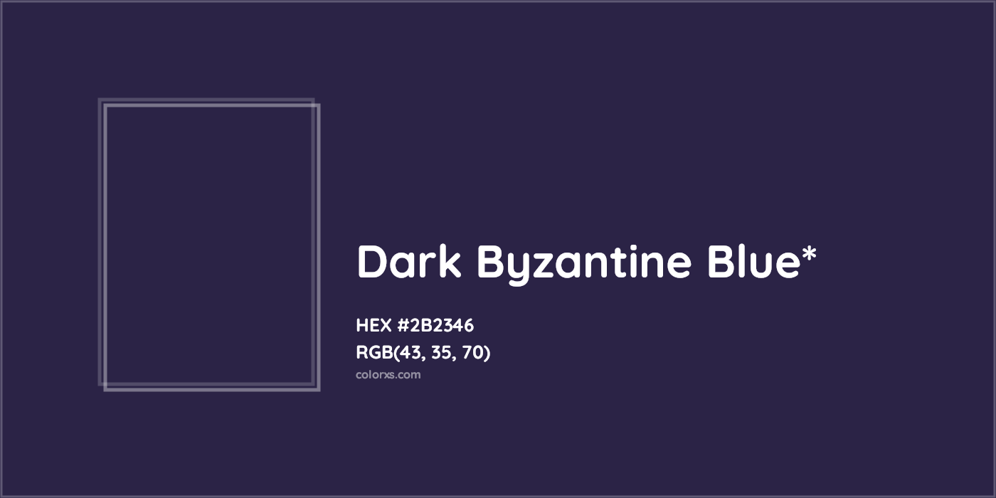 HEX #2B2346 Color Name, Color Code, Palettes, Similar Paints, Images