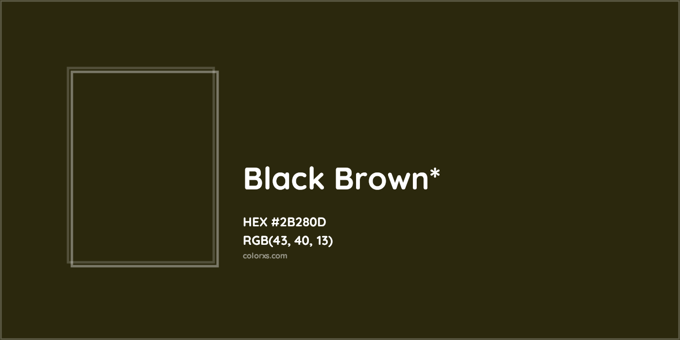 HEX #2B280D Color Name, Color Code, Palettes, Similar Paints, Images