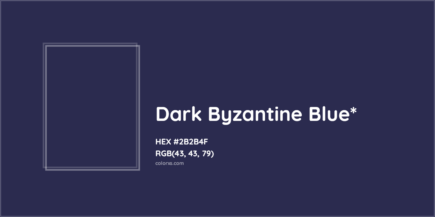 HEX #2B2B4F Color Name, Color Code, Palettes, Similar Paints, Images
