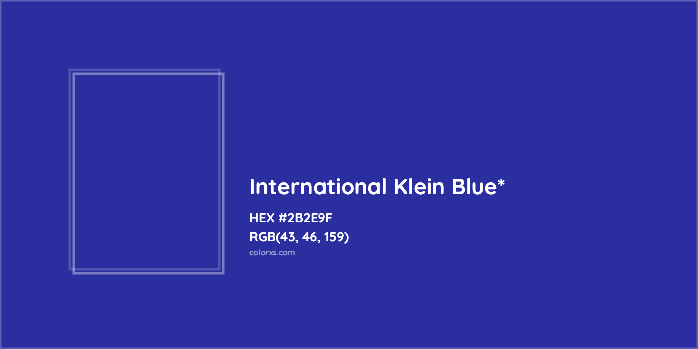 HEX #2B2E9F Color Name, Color Code, Palettes, Similar Paints, Images