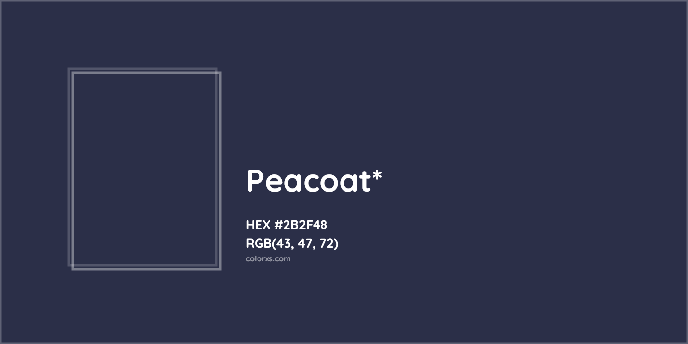HEX #2B2F48 Color Name, Color Code, Palettes, Similar Paints, Images
