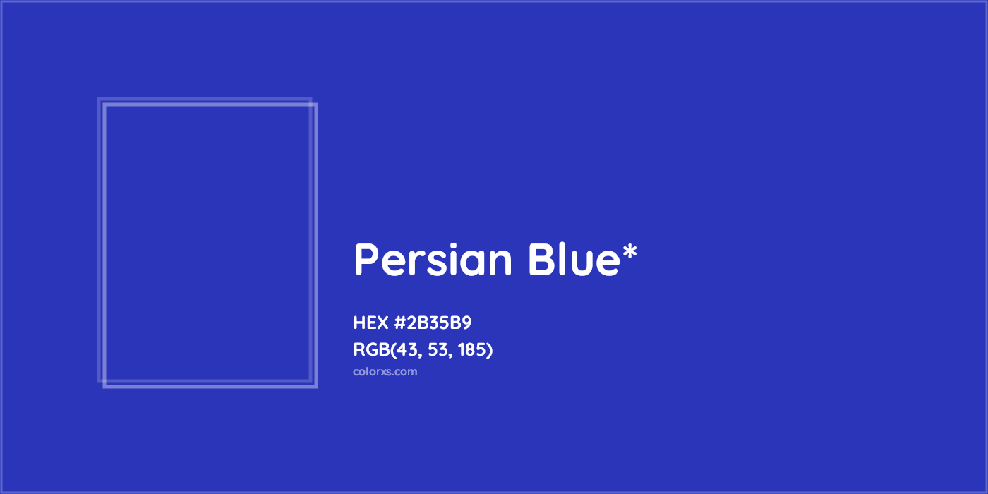 HEX #2B35B9 Color Name, Color Code, Palettes, Similar Paints, Images