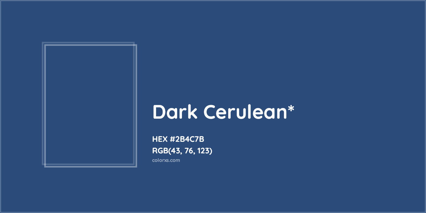HEX #2B4C7B Color Name, Color Code, Palettes, Similar Paints, Images