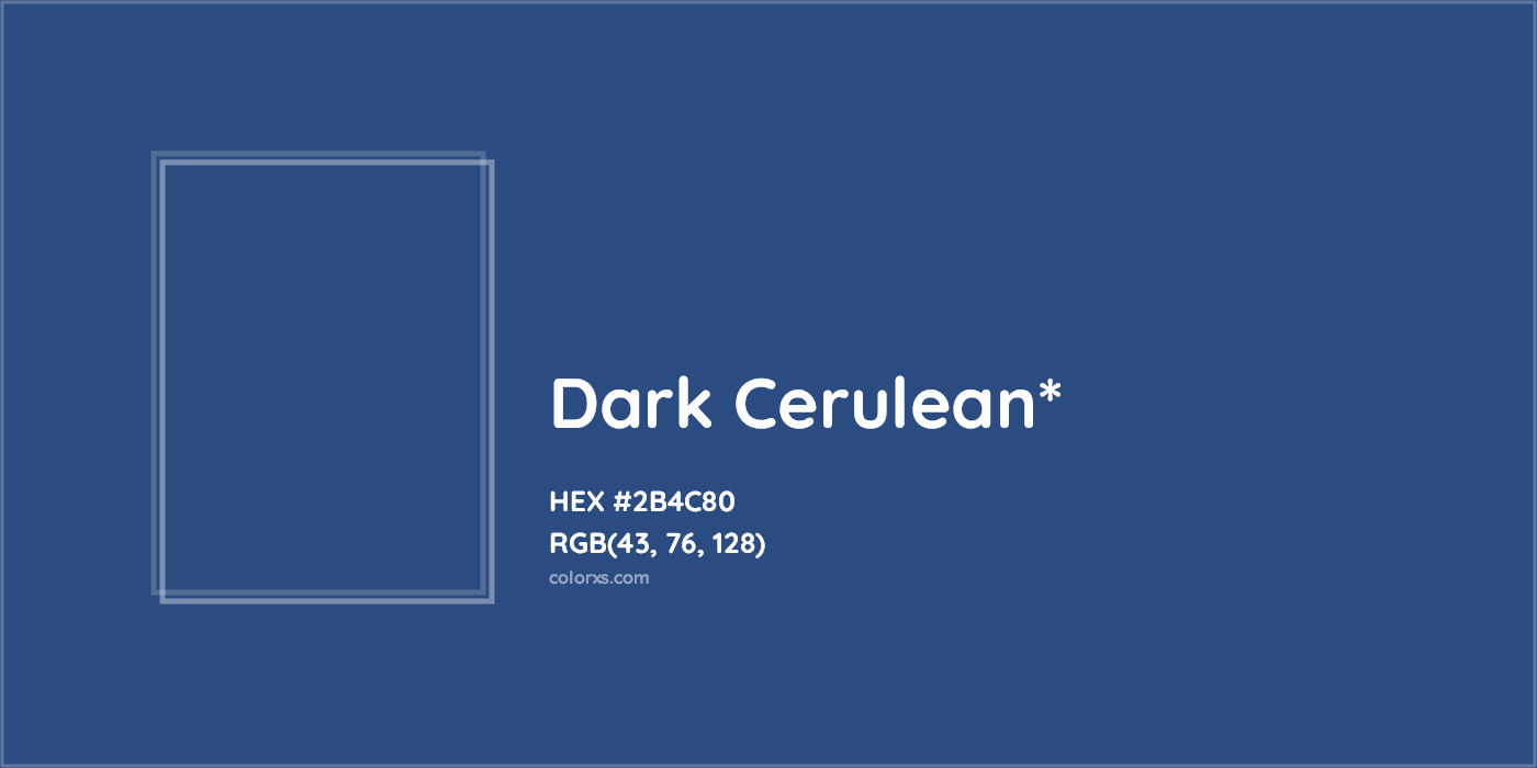 HEX #2B4C80 Color Name, Color Code, Palettes, Similar Paints, Images