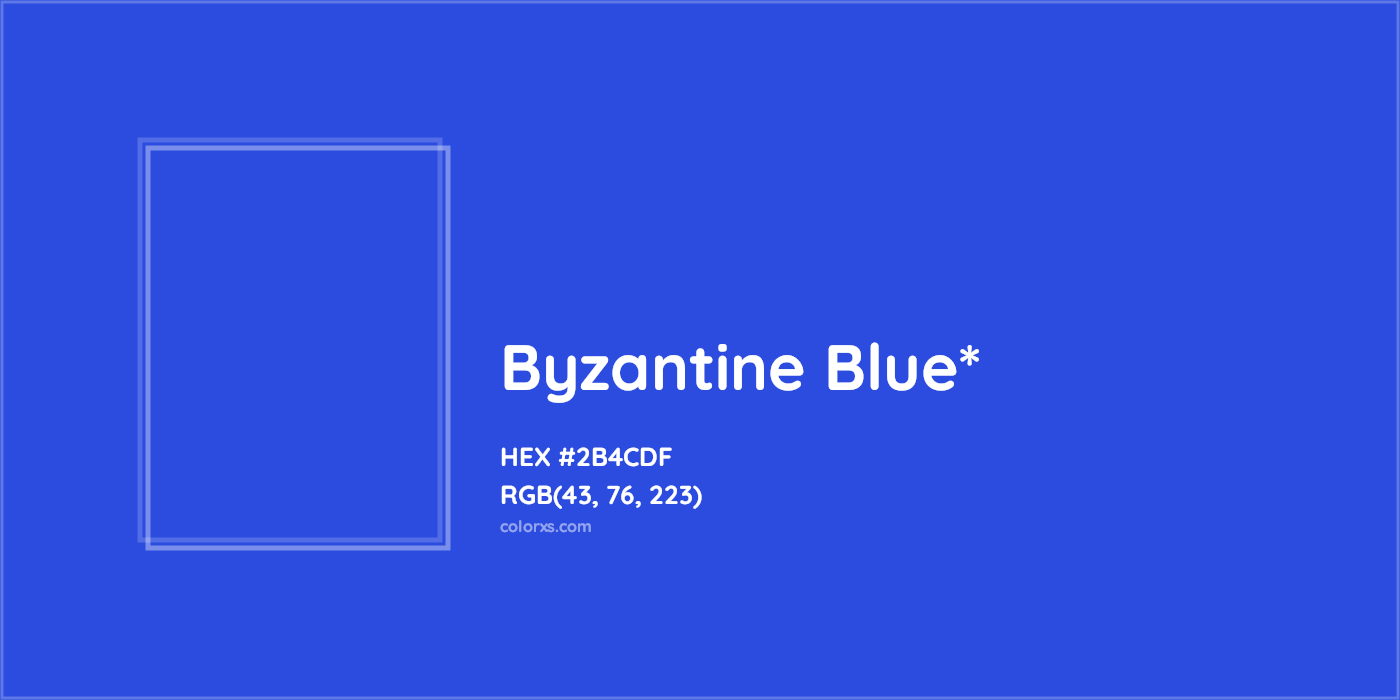 HEX #2B4CDF Color Name, Color Code, Palettes, Similar Paints, Images