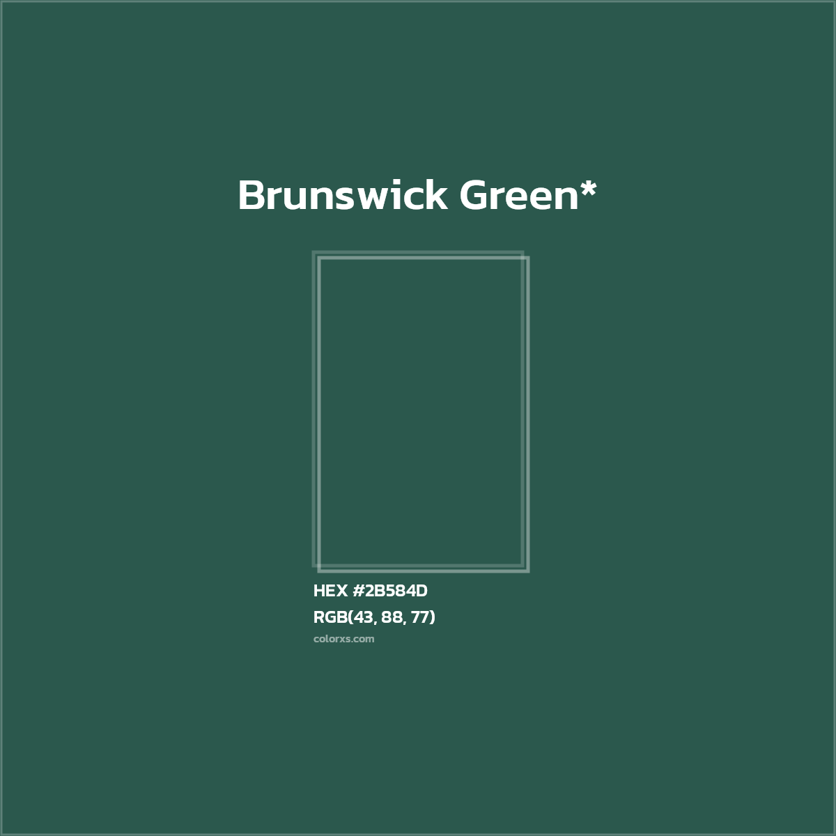 HEX #2B584D Color Name, Color Code, Palettes, Similar Paints, Images