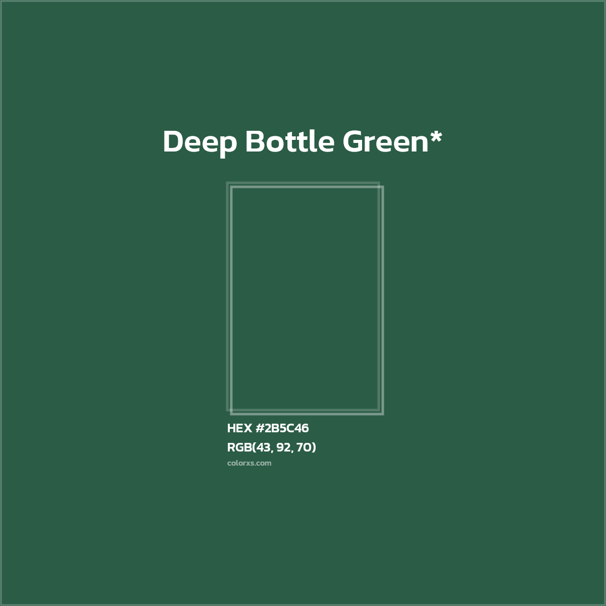 HEX #2B5C46 Color Name, Color Code, Palettes, Similar Paints, Images