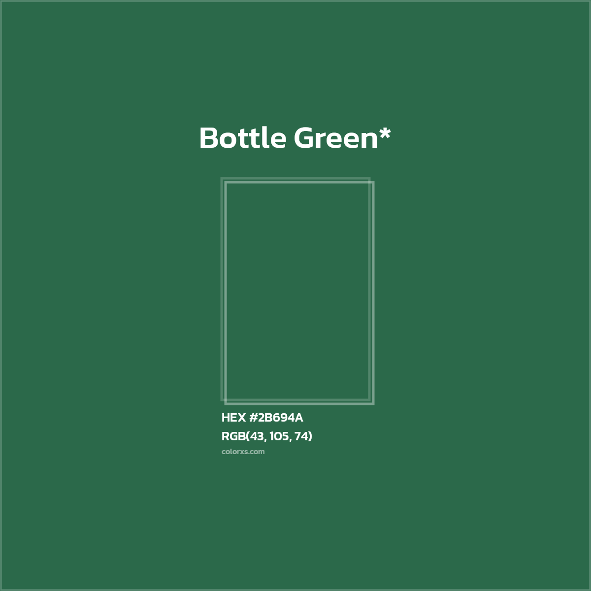 HEX #2B694A Color Name, Color Code, Palettes, Similar Paints, Images