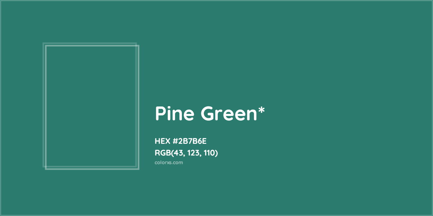 HEX #2B7B6E Color Name, Color Code, Palettes, Similar Paints, Images