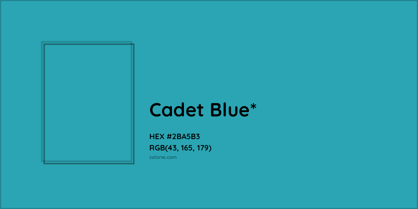 HEX #2BA5B3 Color Name, Color Code, Palettes, Similar Paints, Images