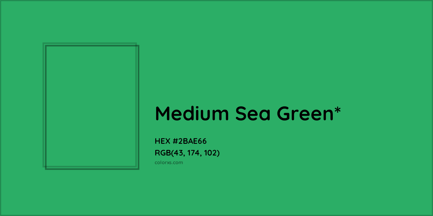HEX #2BAE66 Color Name, Color Code, Palettes, Similar Paints, Images
