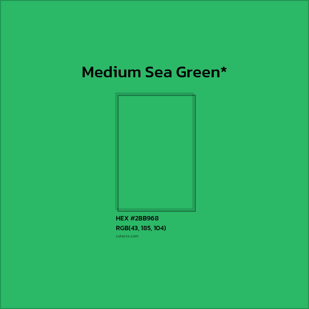 HEX #2BB968 Color Name, Color Code, Palettes, Similar Paints, Images