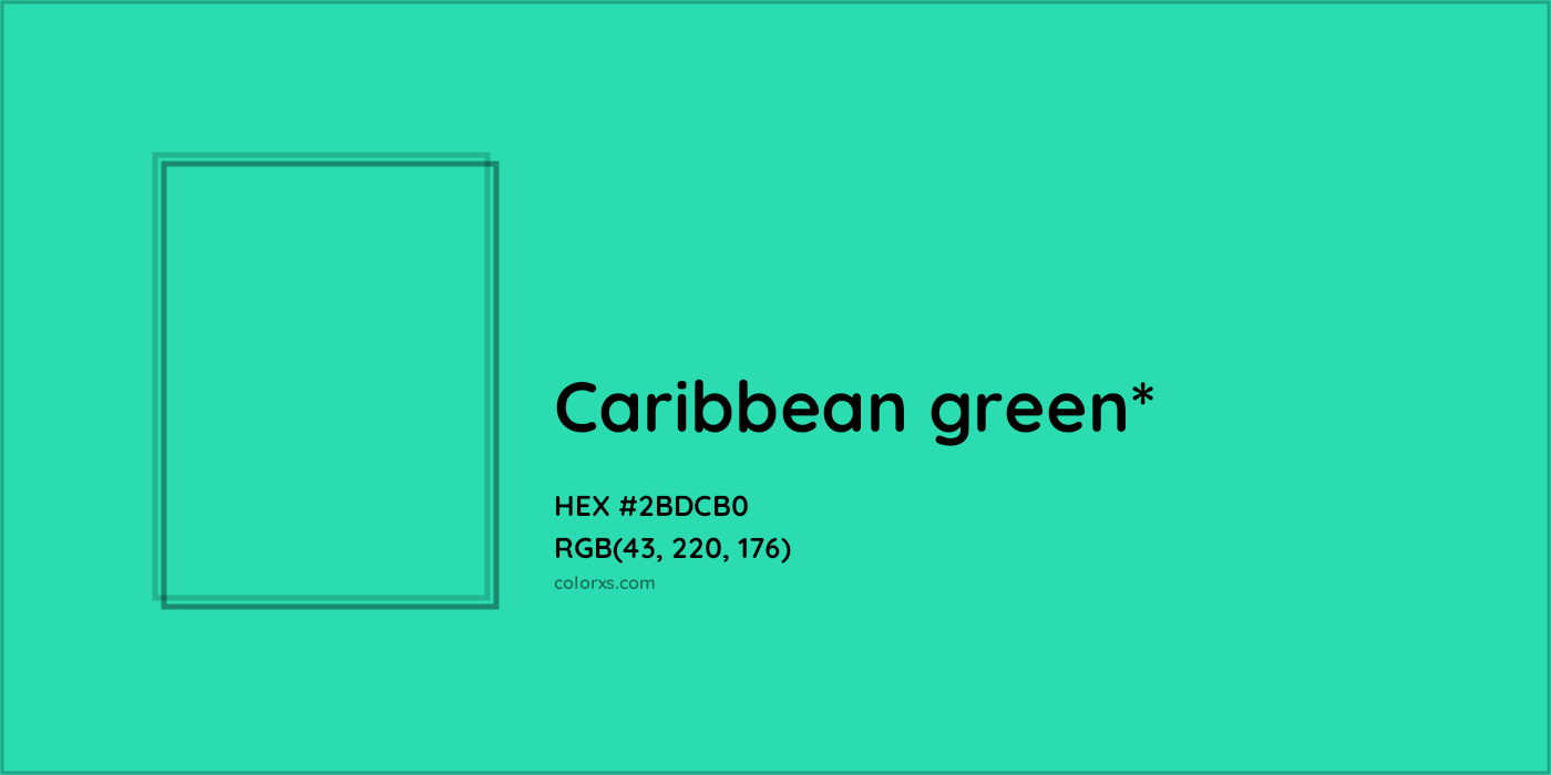 HEX #2BDCB0 Color Name, Color Code, Palettes, Similar Paints, Images