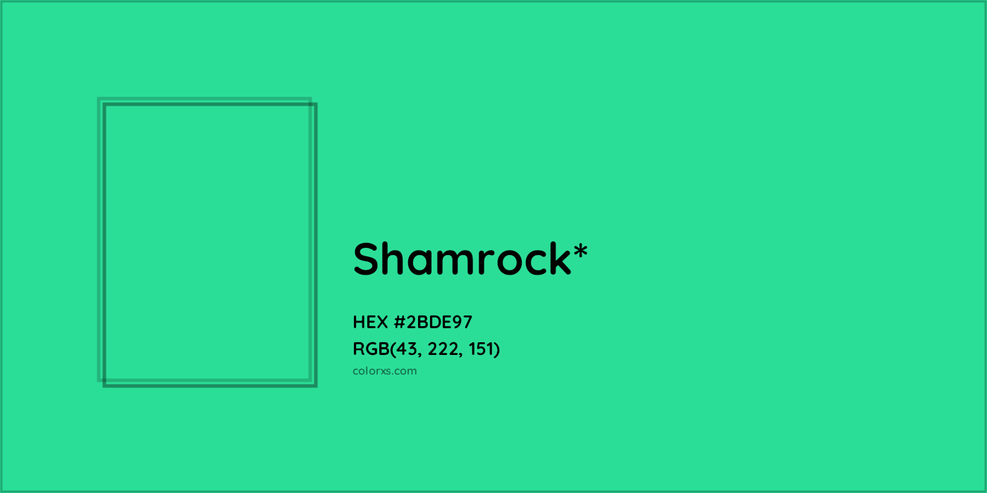 HEX #2BDE97 Color Name, Color Code, Palettes, Similar Paints, Images