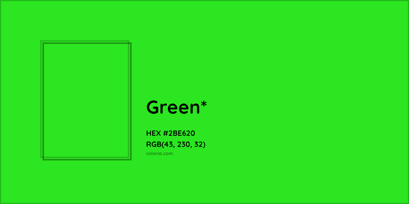 HEX #2BE620 Color Name, Color Code, Palettes, Similar Paints, Images