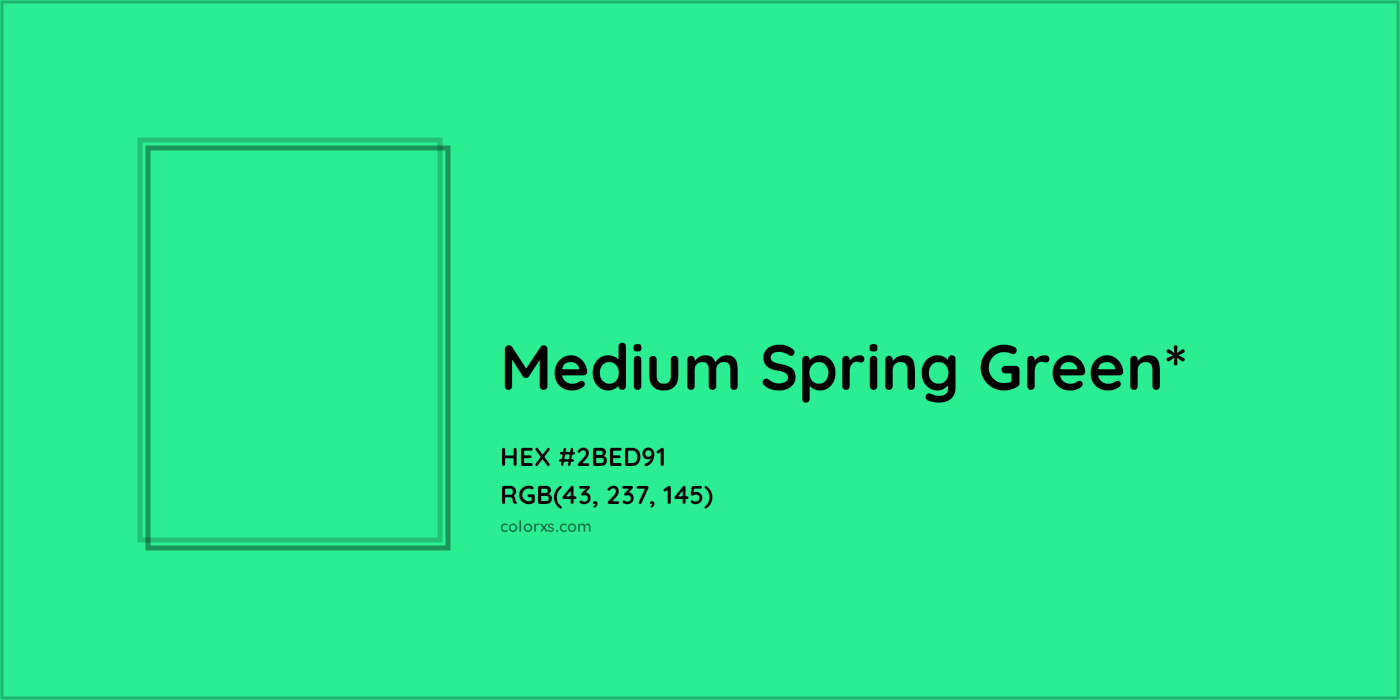 HEX #2BED91 Color Name, Color Code, Palettes, Similar Paints, Images