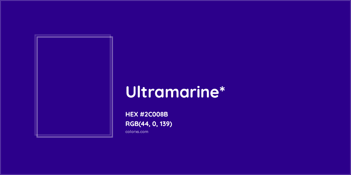 HEX #2C008B Color Name, Color Code, Palettes, Similar Paints, Images