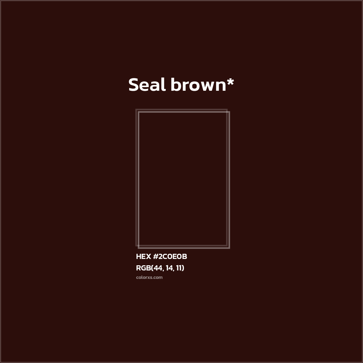 HEX #2C0E0B Color Name, Color Code, Palettes, Similar Paints, Images