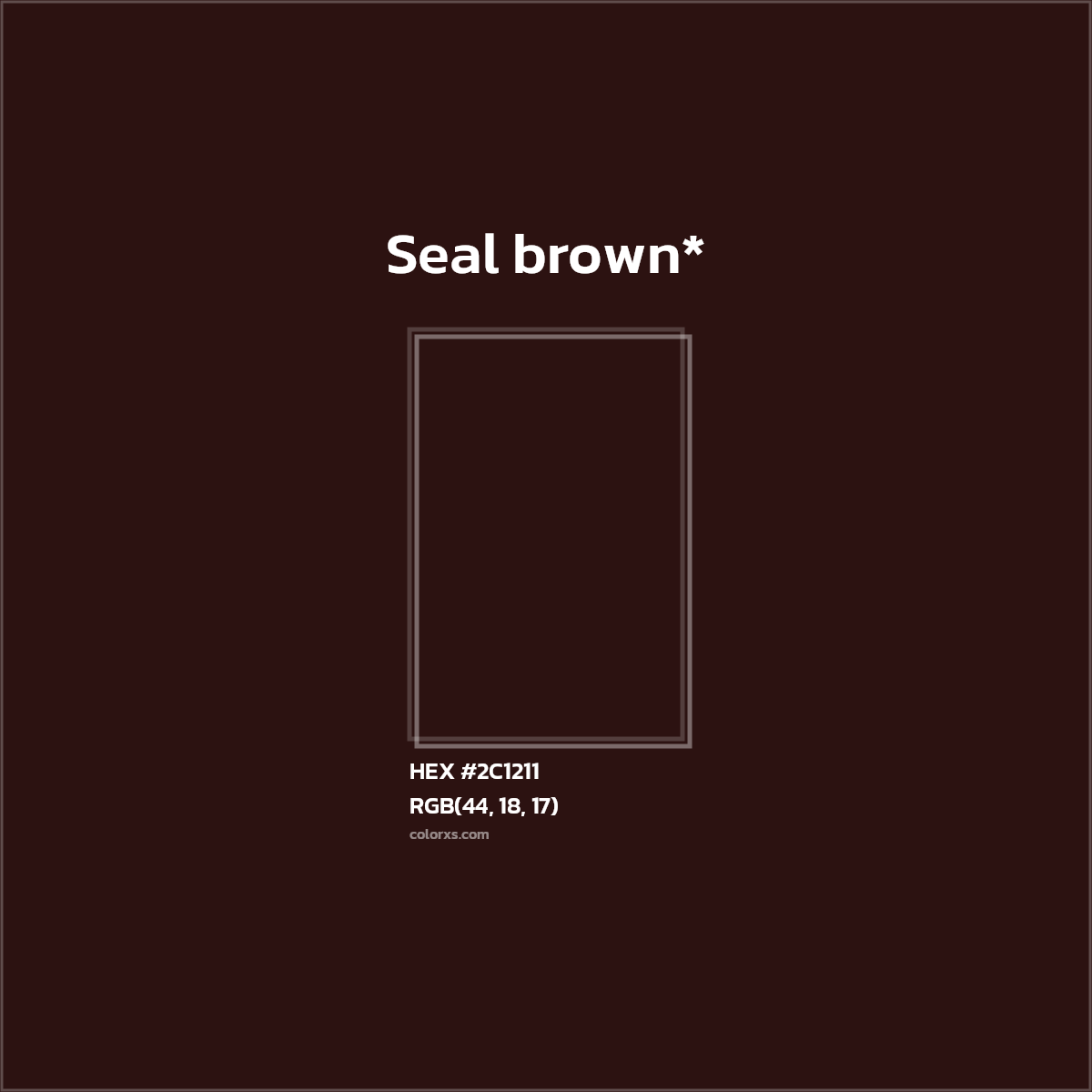 HEX #2C1211 Color Name, Color Code, Palettes, Similar Paints, Images