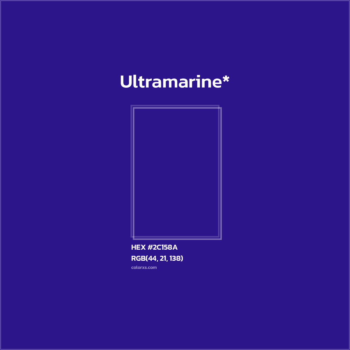 HEX #2C158A Color Name, Color Code, Palettes, Similar Paints, Images
