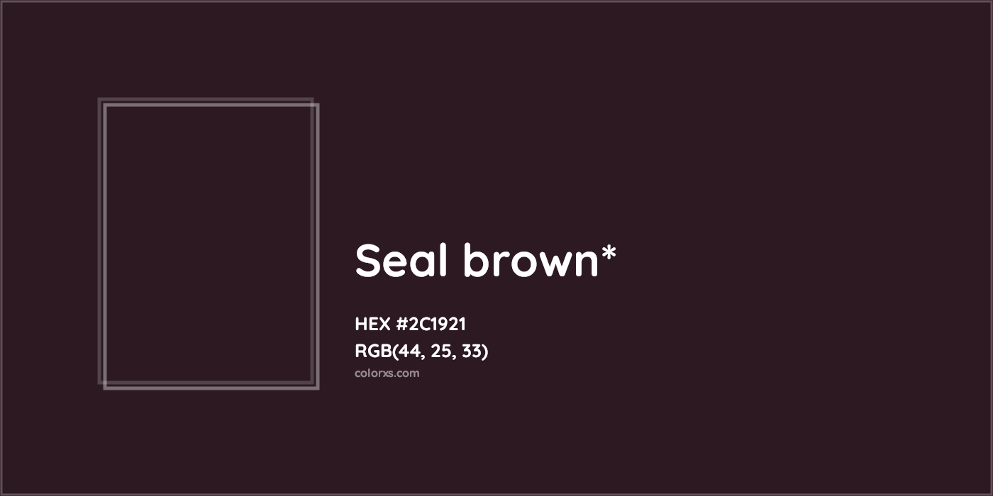 HEX #2C1921 Color Name, Color Code, Palettes, Similar Paints, Images
