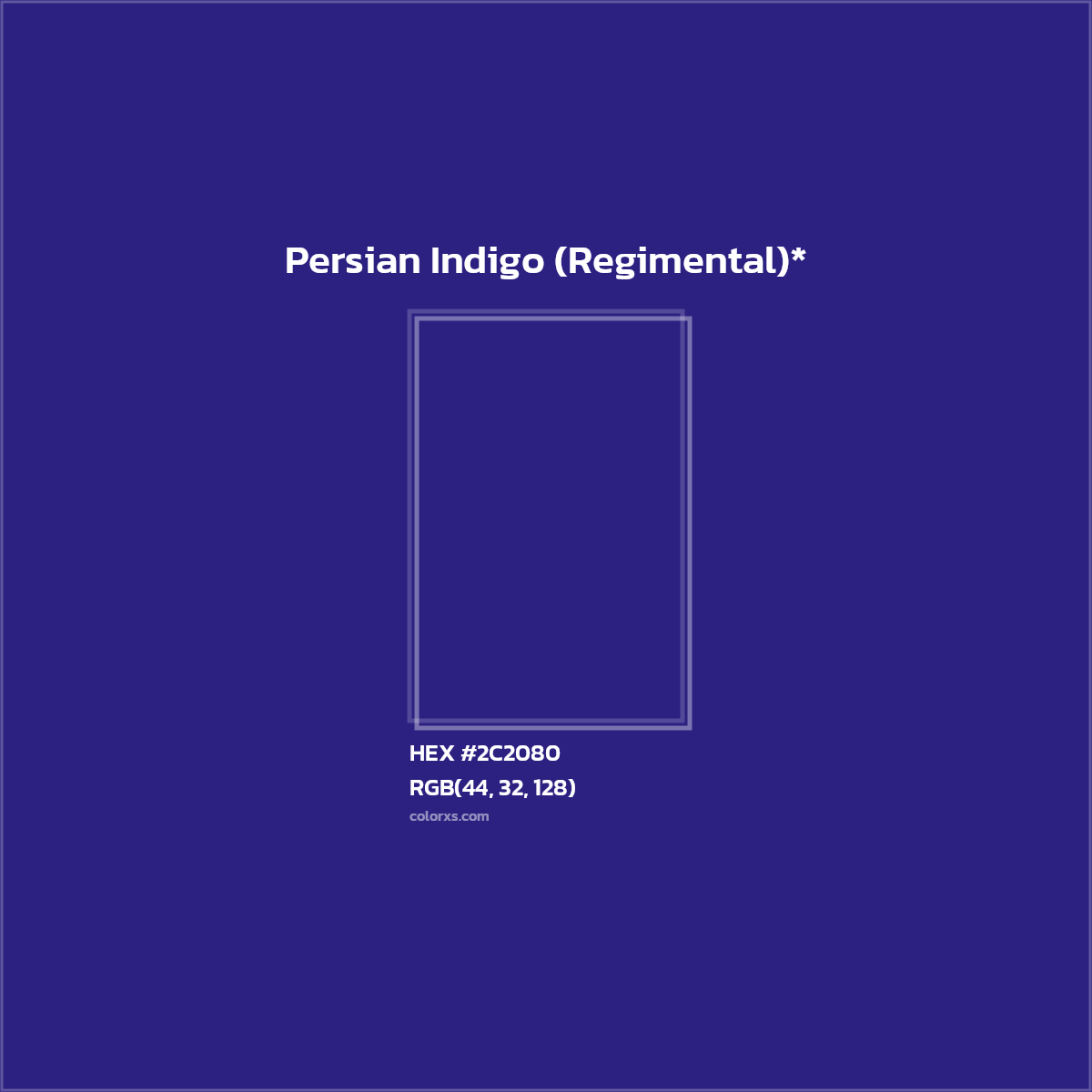 HEX #2C2080 Color Name, Color Code, Palettes, Similar Paints, Images