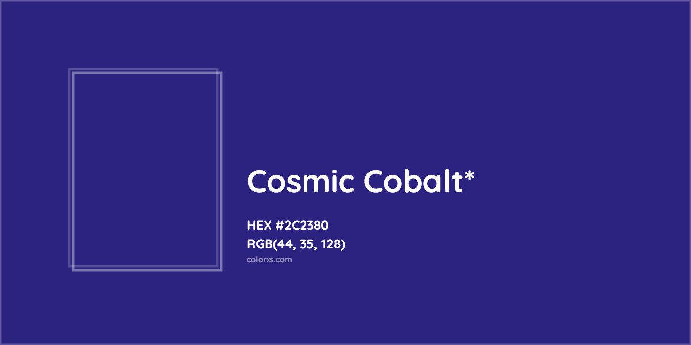 HEX #2C2380 Color Name, Color Code, Palettes, Similar Paints, Images